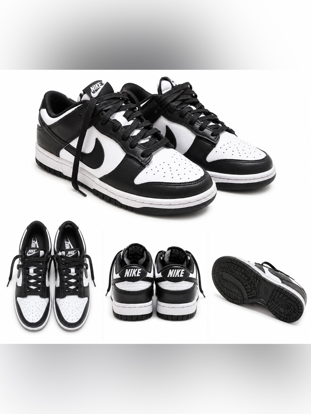Nike Women’s Low-Top Athletic Sneakers in Black and White
